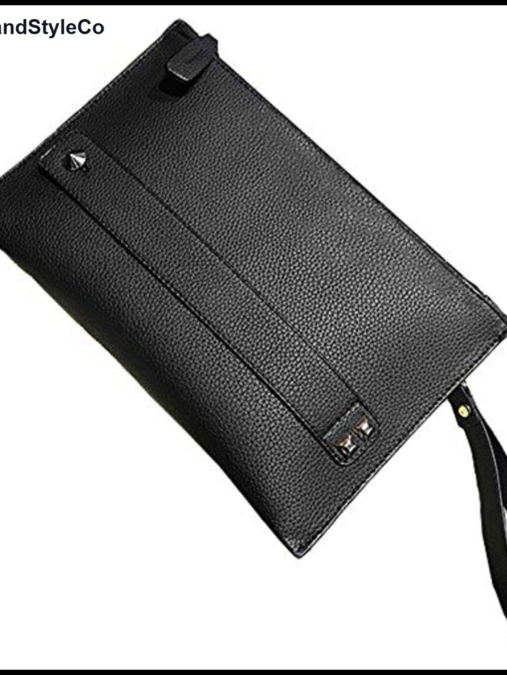 PU Leather Envelope Clutch Bag Evening Bag with Wrist Strap